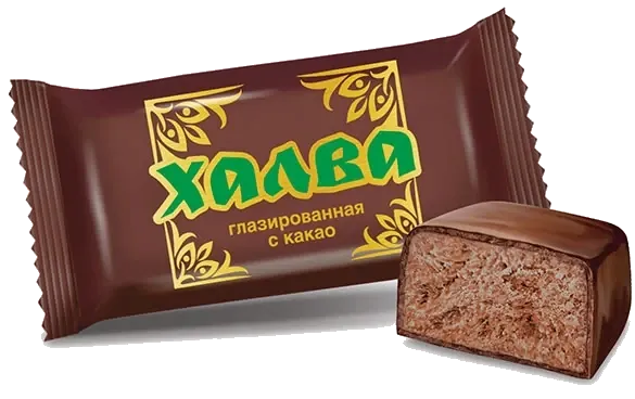 Халва глазированная с какао