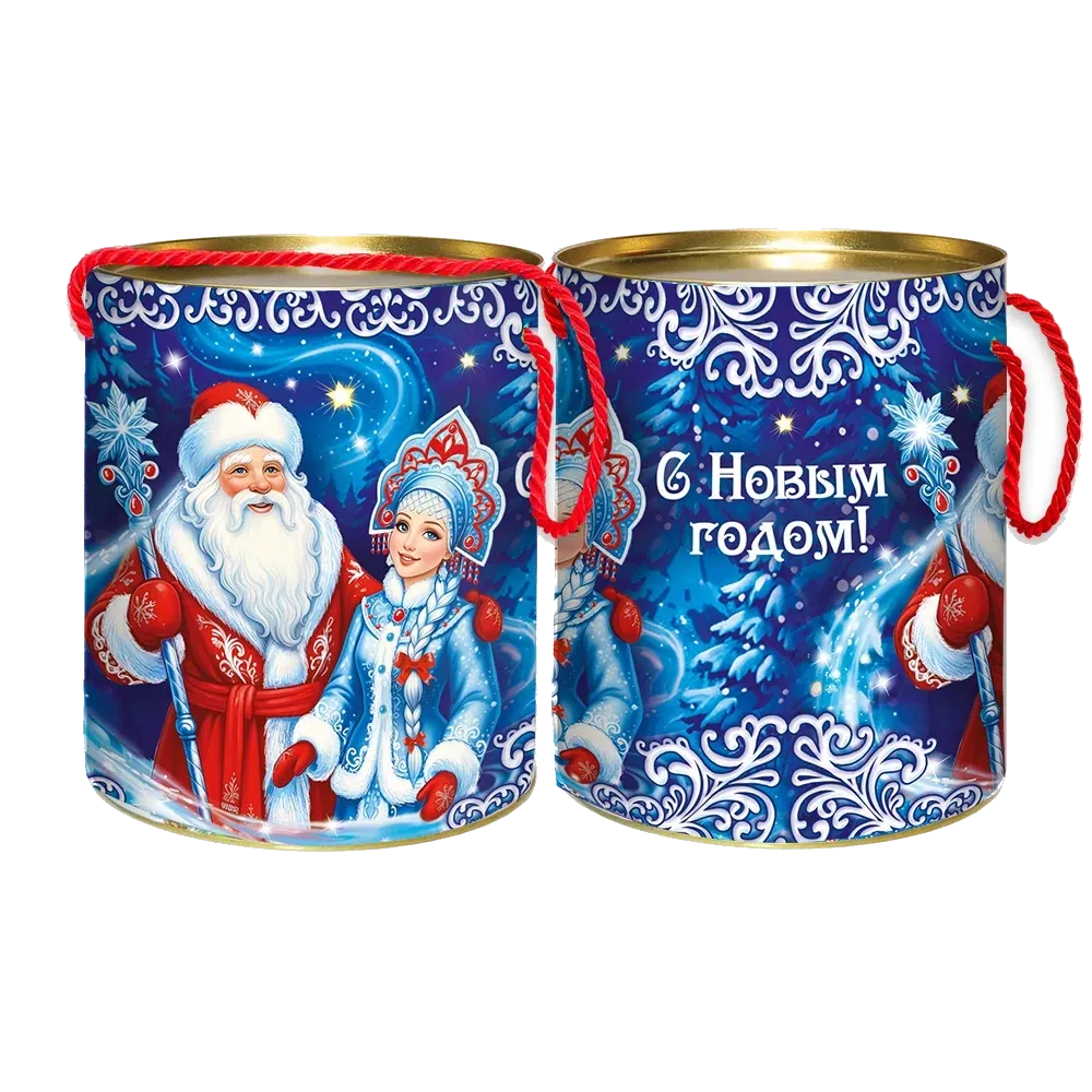 Подарочные картонные тубы "Морозко" 700 гр