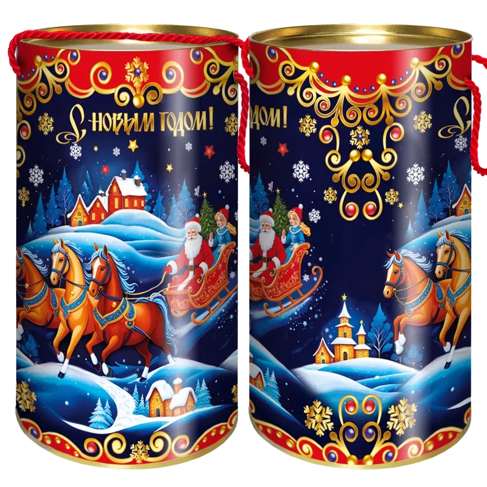 Подарочные тубы "Тройка" 1000 гр